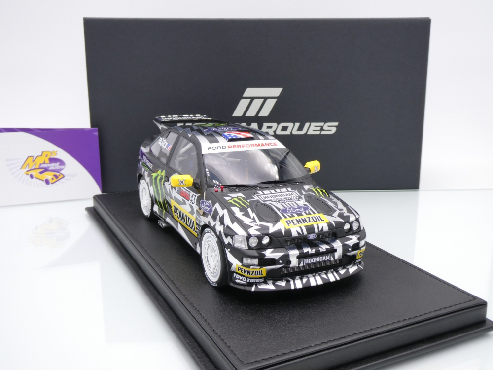 Top Marques TOP147C # Ford Escort RS Cosworth #43 Rallye 2017 " Ken Block - Hoonigan Monster Energy " 1:18