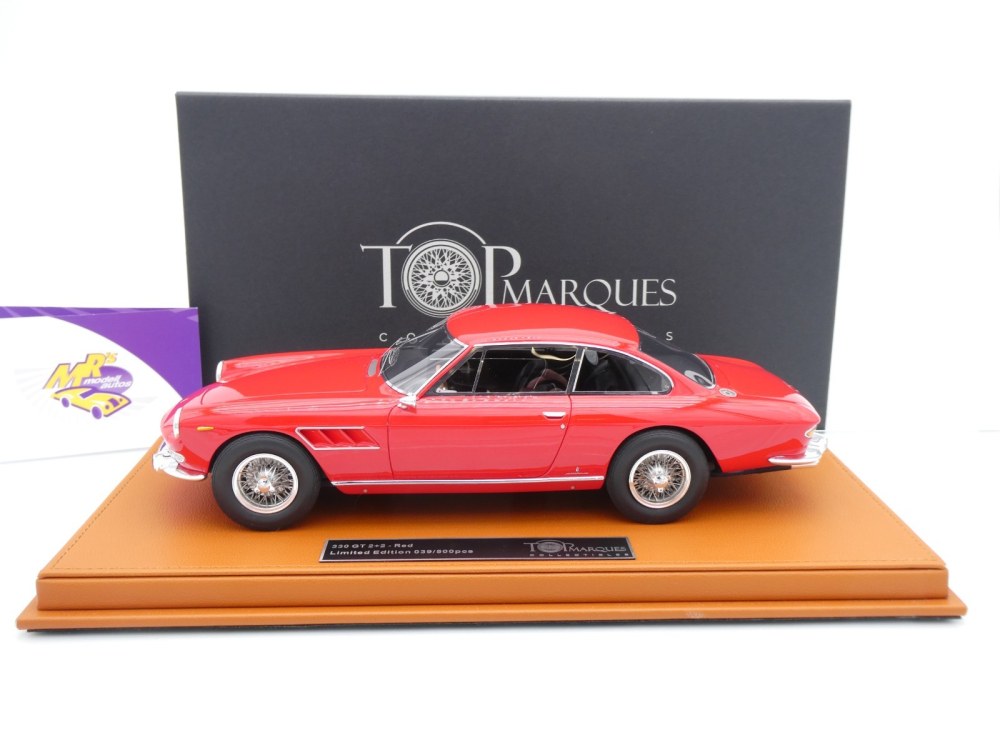 Top Marques TOP126B # Ferrari 330 GT 2+2 Baujahr 1965 " Ferrarirot " 1:18