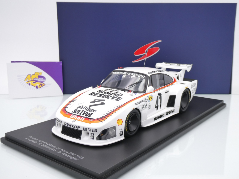 Spark 18LM79 # Porsche 935 K3 #41 Winner 24h Le Mans 1979 " Numero Reserve " 1:18