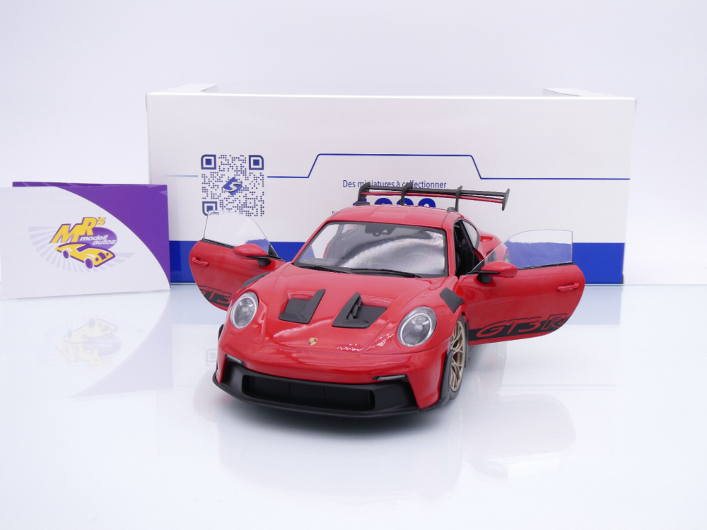 Solido S1812101 # Porsche 911 (992) GT3 RS Baujahr 2024 " rot-schwarz " 1:18