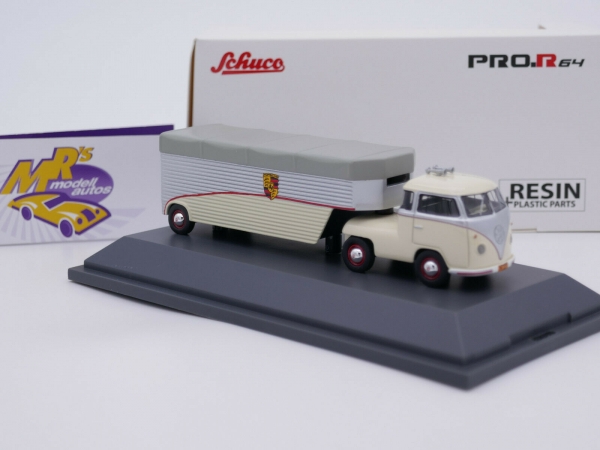 Schuco Pro.R64 20014 # Volkswagen T1 Renntransporter " Porsche " 1:64