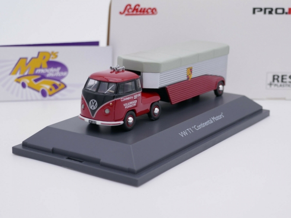 Schuco Pro.R64 20010 # Volkswagen T1 Renntransporter " Continental Motors - Volkswagen Porsche " 1:64