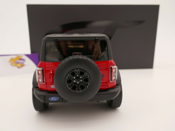 GT Spirit GT360 # Ford Bronco Wildtrak 4-Türer Baujahr 2021 " rot-schwarz " 1:18
