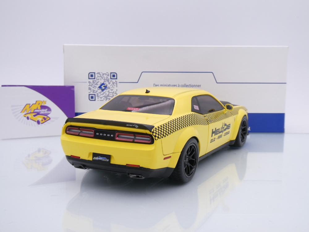 Solido S1805716 # Dodge Challenger SRT Hellcat Baujahr 2023 " New York Taxi " 1:18