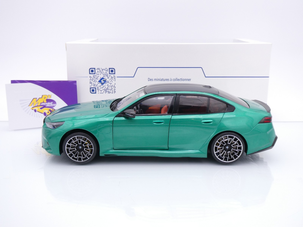 Solido S1814701 # BMW M5 (G90) M Performance Baujahr 2025 " Isle of Man Grün " 1:18