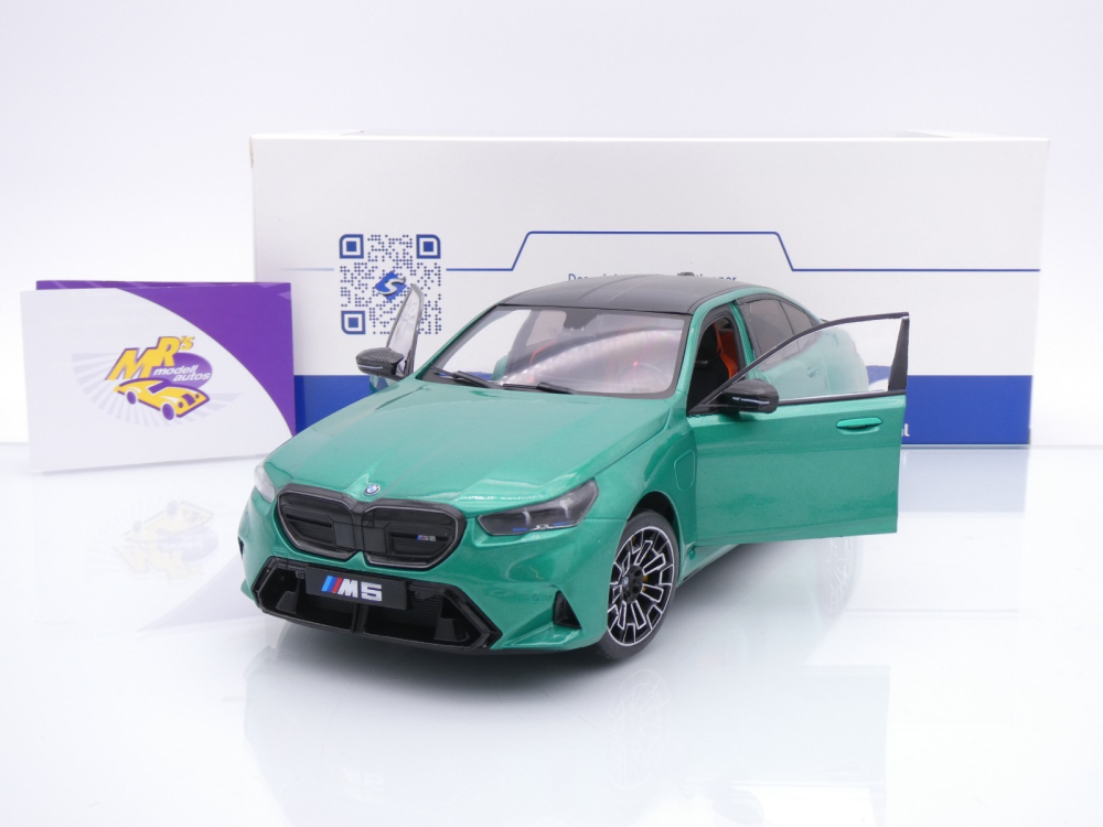 Solido S1814701 # BMW M5 (G90) M Performance Baujahr 2025 " Isle of Man Grün " 1:18