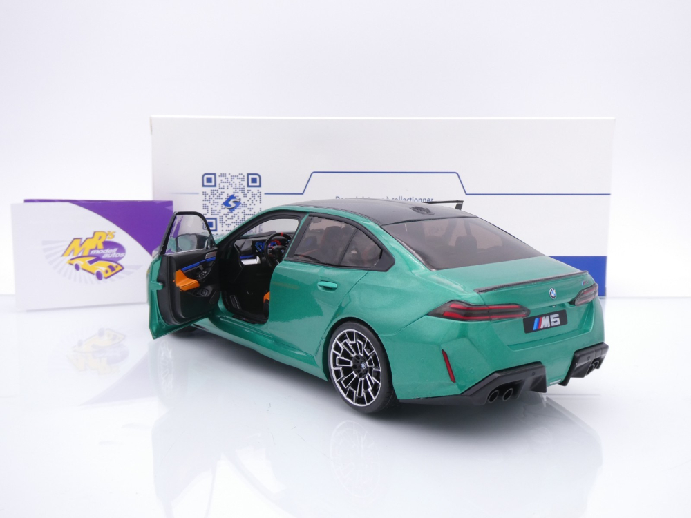 Solido S1814701 # BMW M5 (G90) M Performance Baujahr 2025 " Isle of Man Grün " 1:18