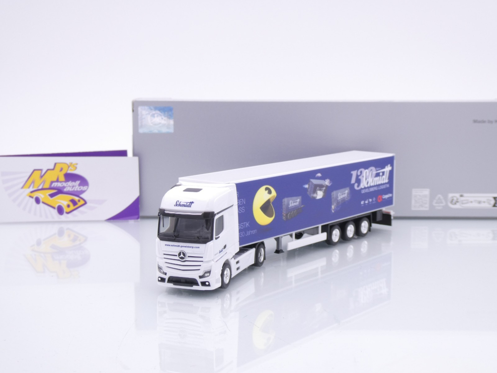 Herpa 959735 # Mercedes-Benz Actros Koffer-Sattelzug " Schmidt / Pac-Man " 1:87