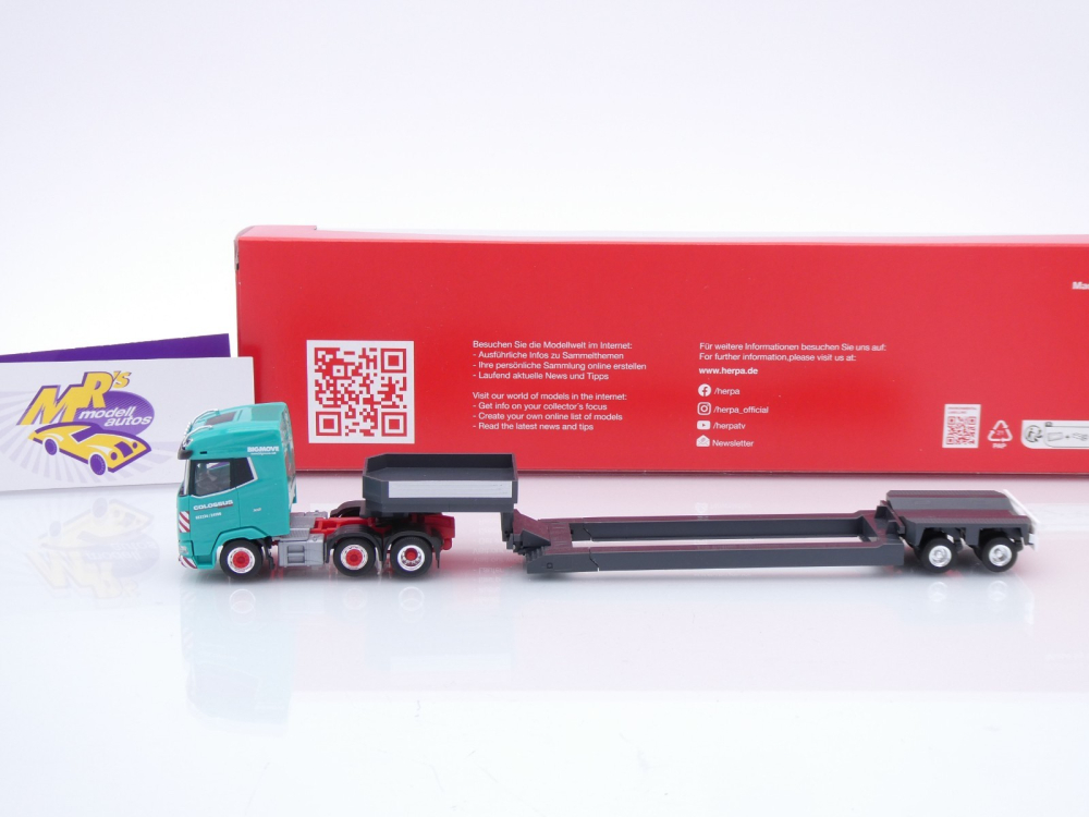 Herpa 319553 # DAF XG 6x2 Tieflade-Sattelzug " Colossus Logistics " 1:87