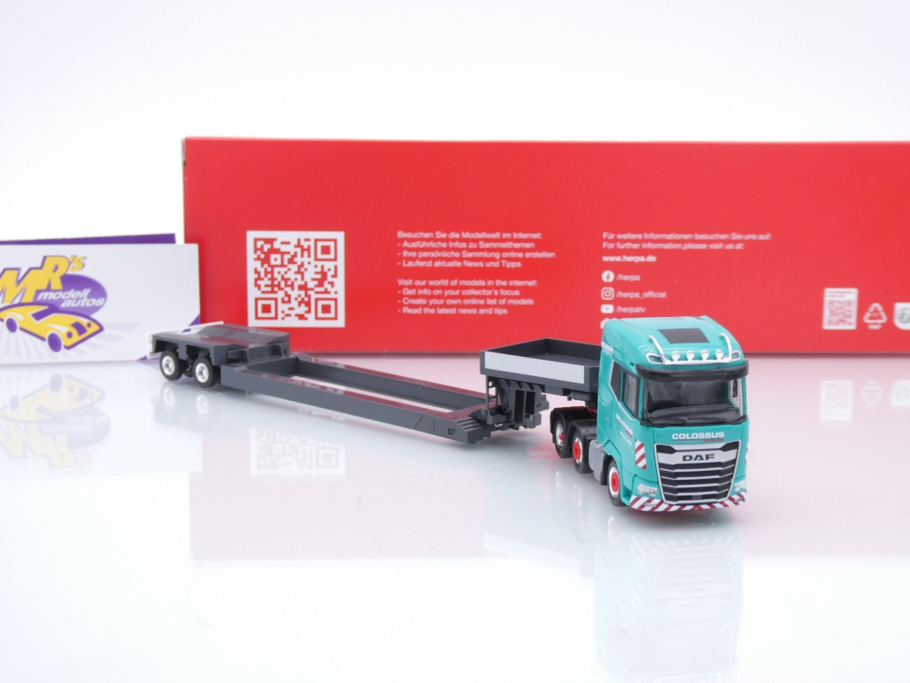 Herpa 319553 # DAF XG 6x2 Tieflade-Sattelzug " Colossus Logistics " 1:87
