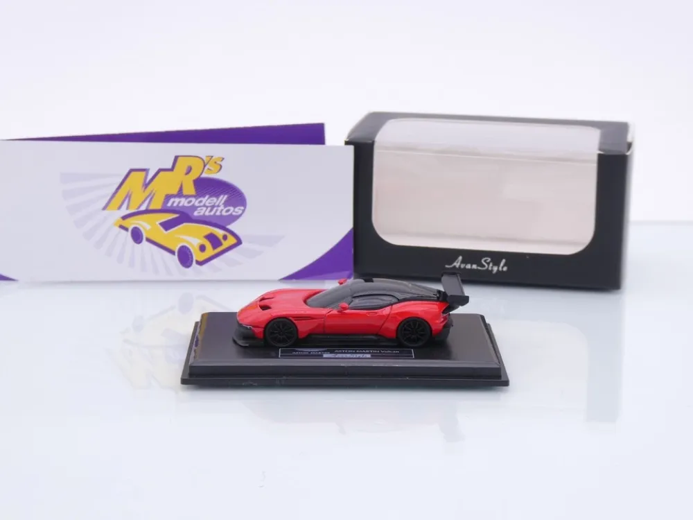 FrontiArt Avan Style HO-21 # Aston Martin Vulcan Baujahr 2016 " rot-schwarz " 1:87