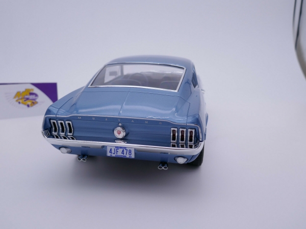 Norev 122703 # FORD Mustang Fastback GT Baujahr 1968 " hellblaumetallic " 1:12