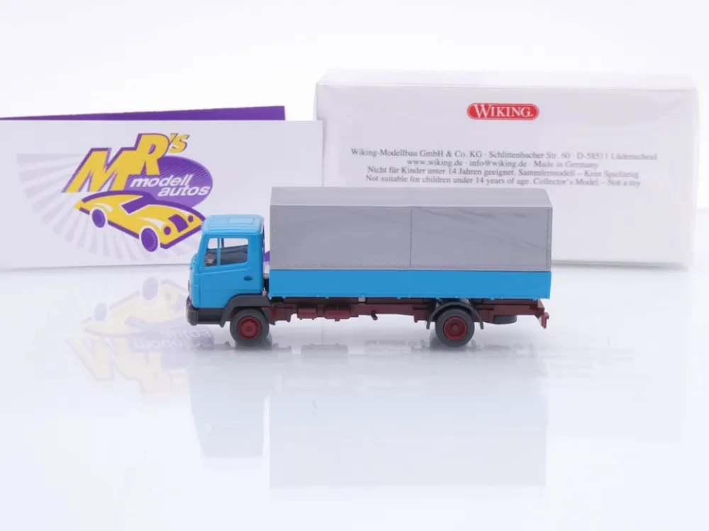 Wiking 0431 21 # Mercedes-Benz LP 814 Pritschen-LKW Baujahr 1984-98 " türkis " 1:87