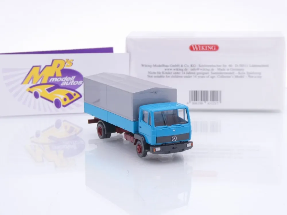 Wiking 0431 21 # Mercedes-Benz LP 814 Pritschen-LKW Baujahr 1984-98 " türkis " 1:87