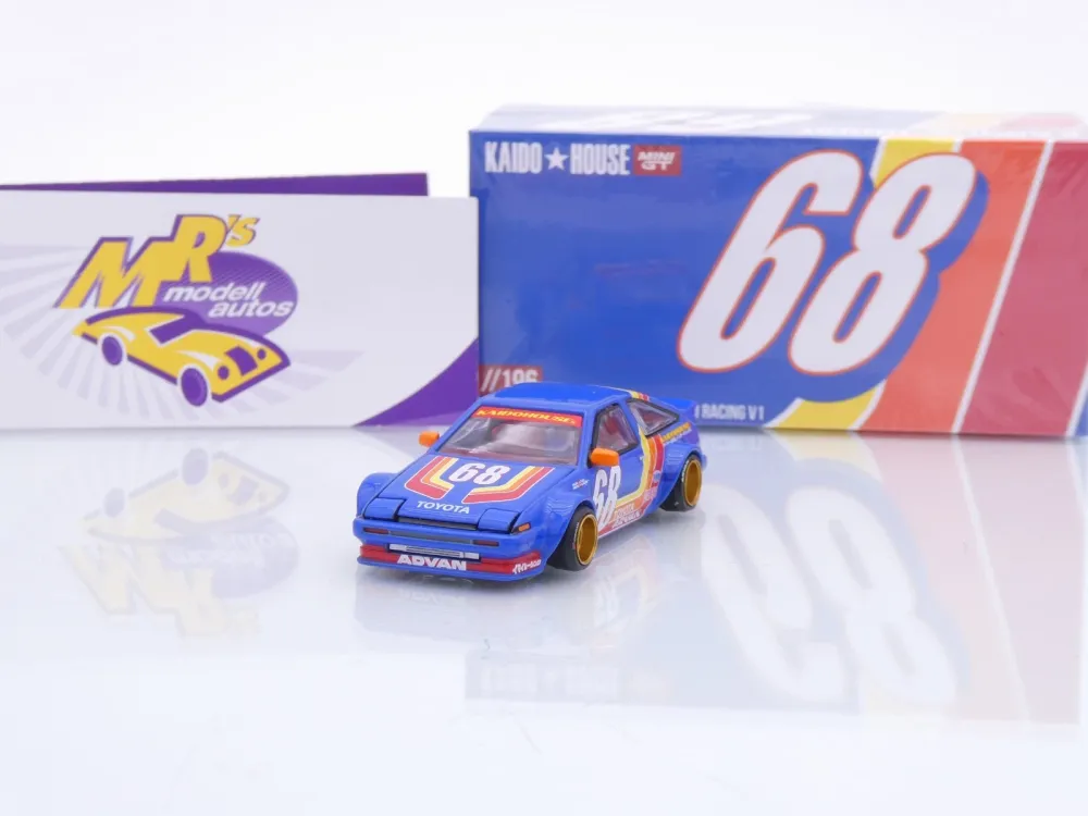 TSM MINI GT KHM196 # Toyota AE86 Sprinter Trueno " Kaido House - Retro V1 " 1:64