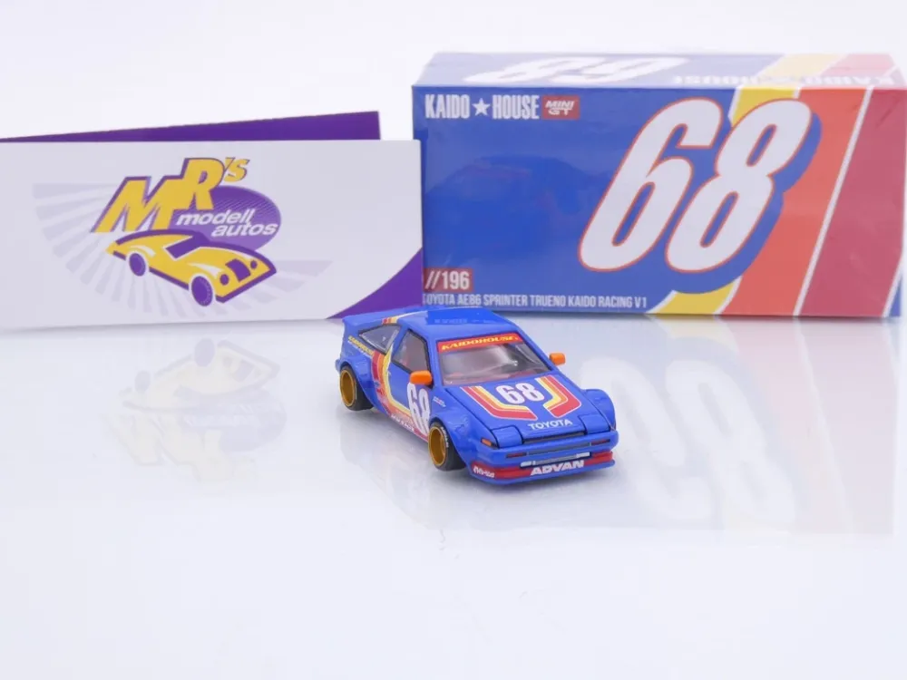 TSM MINI GT KHM196 # Toyota AE86 Sprinter Trueno " Kaido House - Retro V1 " 1:64