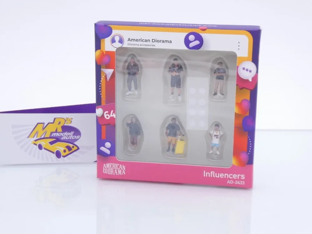 American Diorama AD-2433 # 6er Figuren Set " Influencers " 1:64