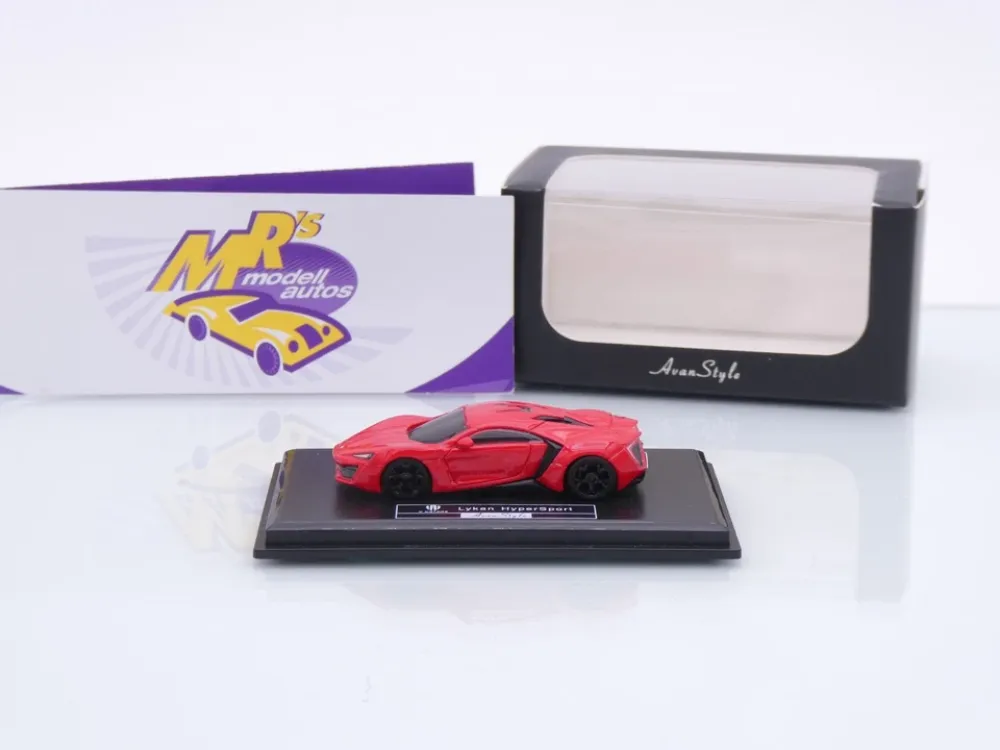FrontiArt Avan Style HO-16 # Lykan Hyper Sport W-Motors Baujahr 2016 " rot " 1:87