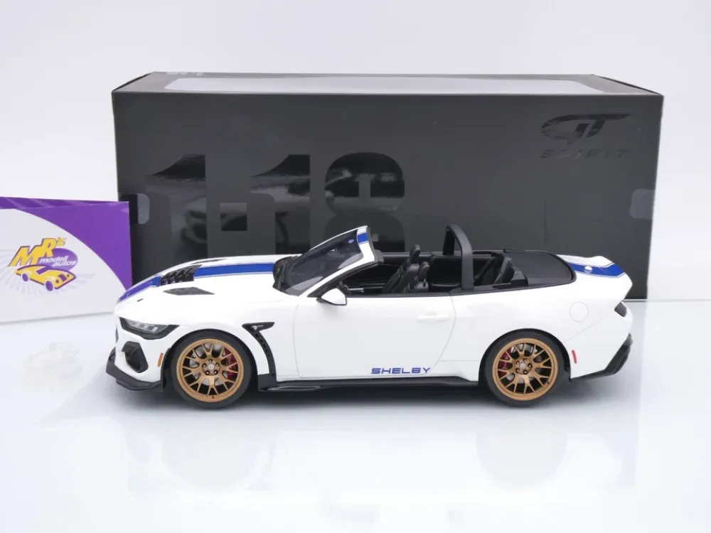 GT Spirit GT572 # Ford Shelby Mustang Supersnake Baujahr 2025 " weiß-blau " 1:18