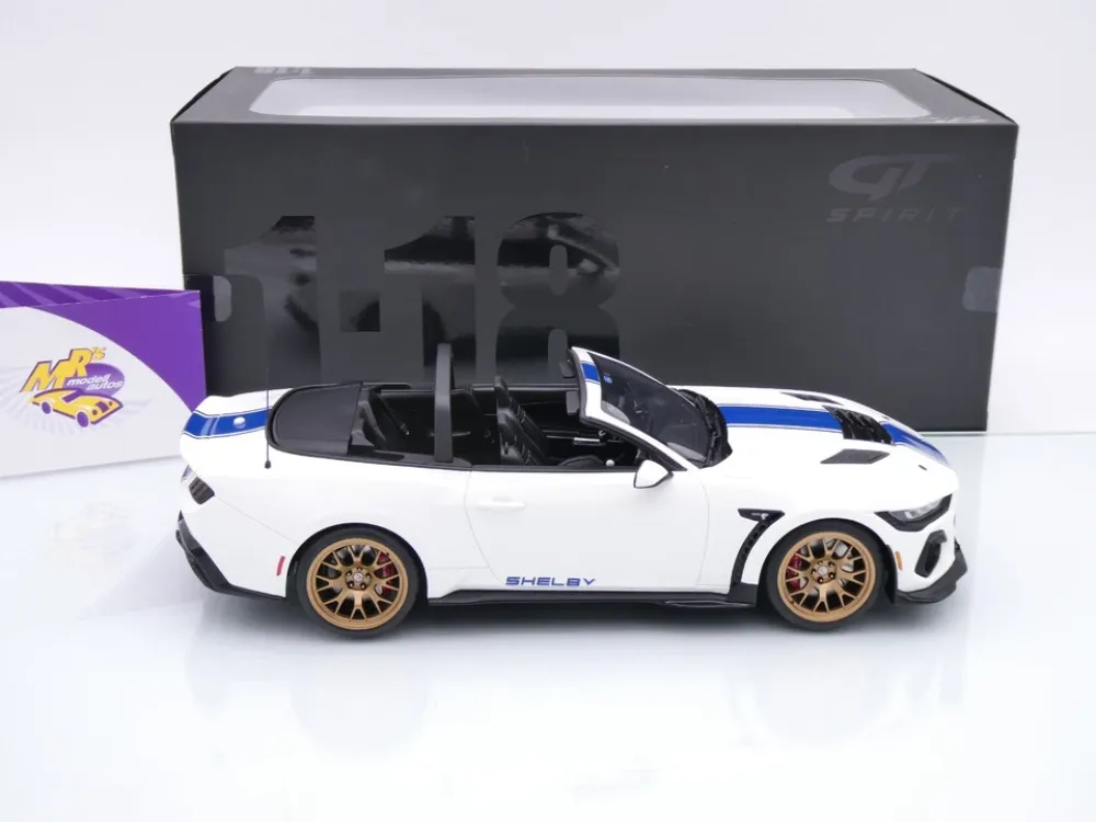 GT Spirit GT572 # Ford Shelby Mustang Supersnake Baujahr 2025 " weiß-blau " 1:18