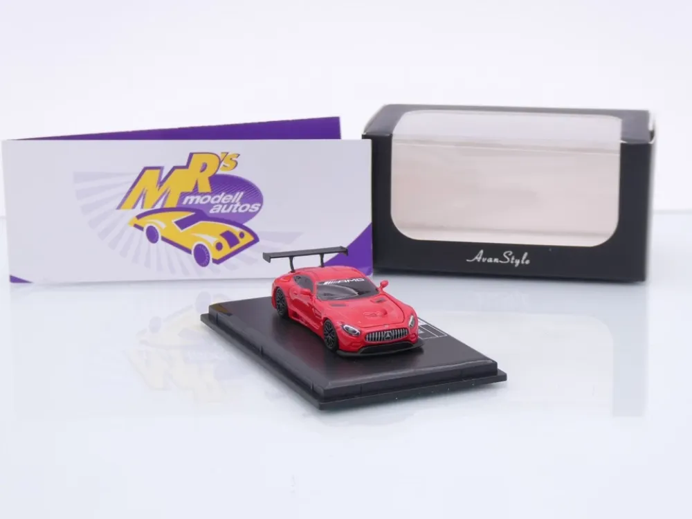 FrontiArt Avan Style HO-29 # Mercedes Benz AMG GT3 Baujahr 2016  " rot " 1:87