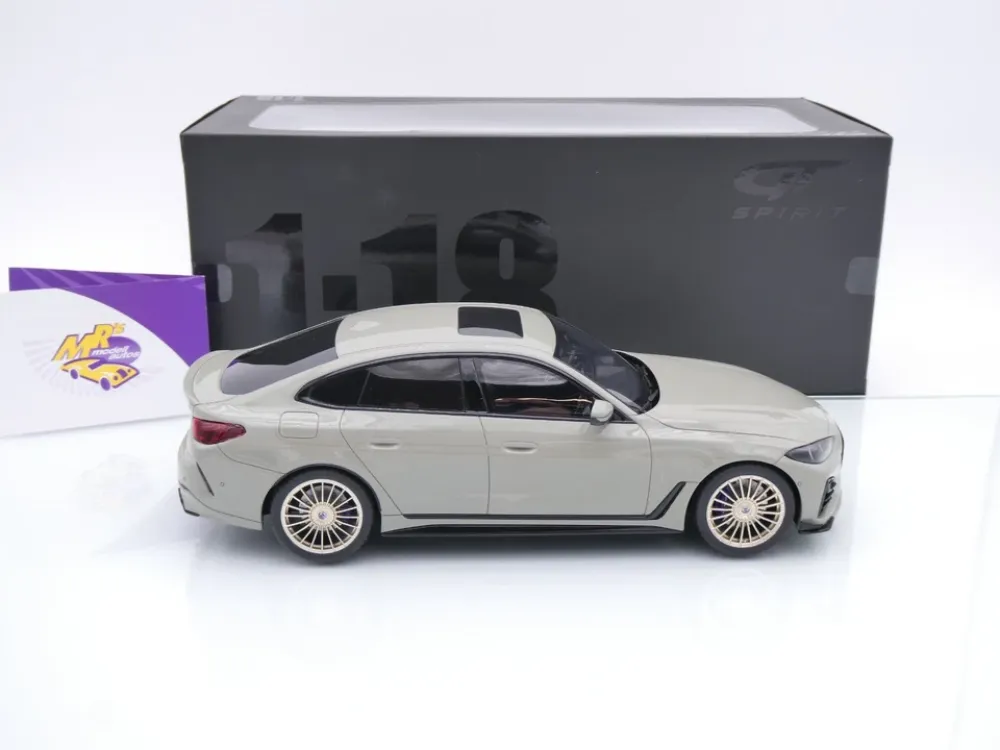 GT Spirit GT541 # BMW Alpina B4 GT Gran Coupe Baujahr 2024 " Fashion Grey " 1:18