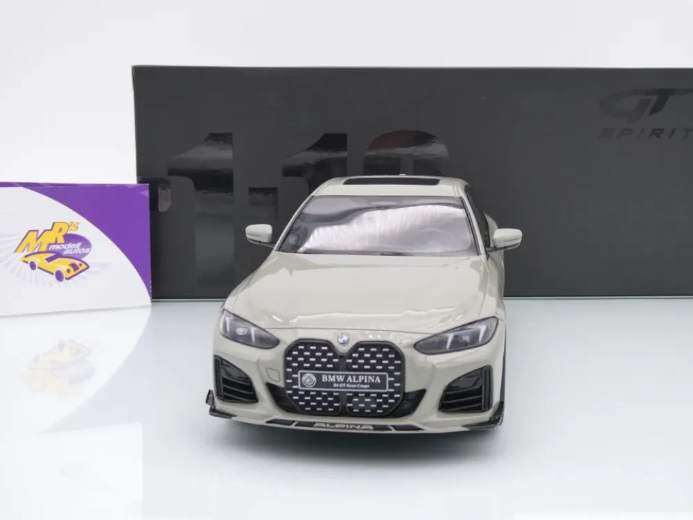 GT Spirit GT541 # BMW Alpina B4 GT Gran Coupe Baujahr 2024 " Fashion Grey " 1:18