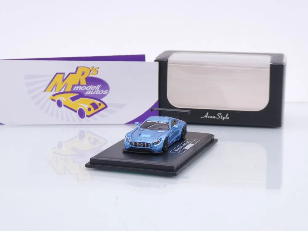 FrontiArt Avan Style HO-1 # Mercedes Benz AMG GT3 Baujahr 2016 " blaumetallic " 1:87