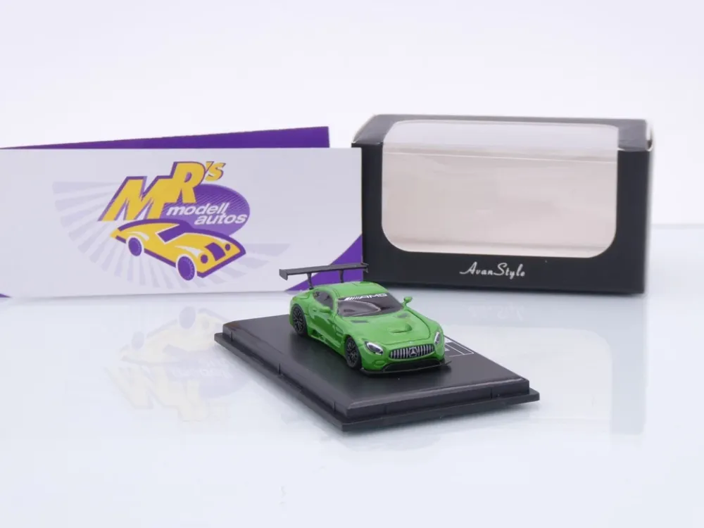 FrontiArt Avan Style HO-2 # Mercedes Benz AMG GT3 Baujahr 2016 " grünmetallic " 1:87