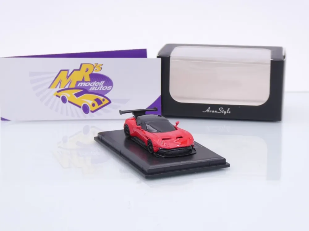 FrontiArt Avan Style HO-21 # Aston Martin Vulcan Baujahr 2016 " rot-schwarz " 1:87