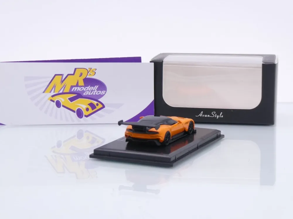 FrontiArt Avan Style HO-22 # Aston Martin Vulcan Baujahr 2016 " orange " 1:87