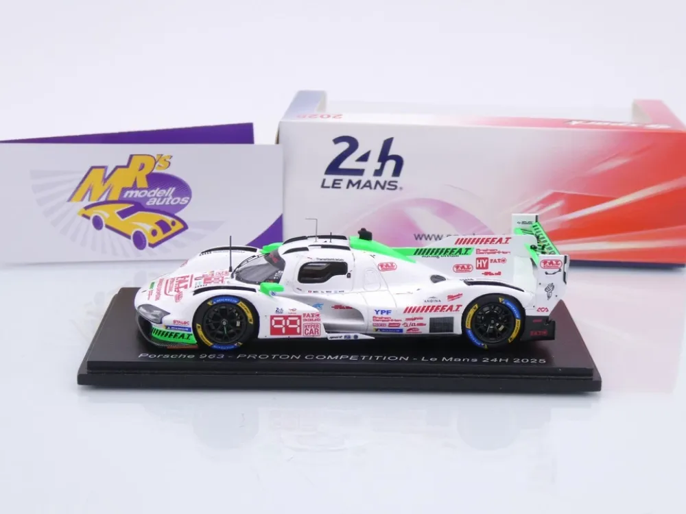 Spark S9269 # Porsche 963 Hypercar #99 13th 24h Le Mans 2025 " Proton FAT " 1:43