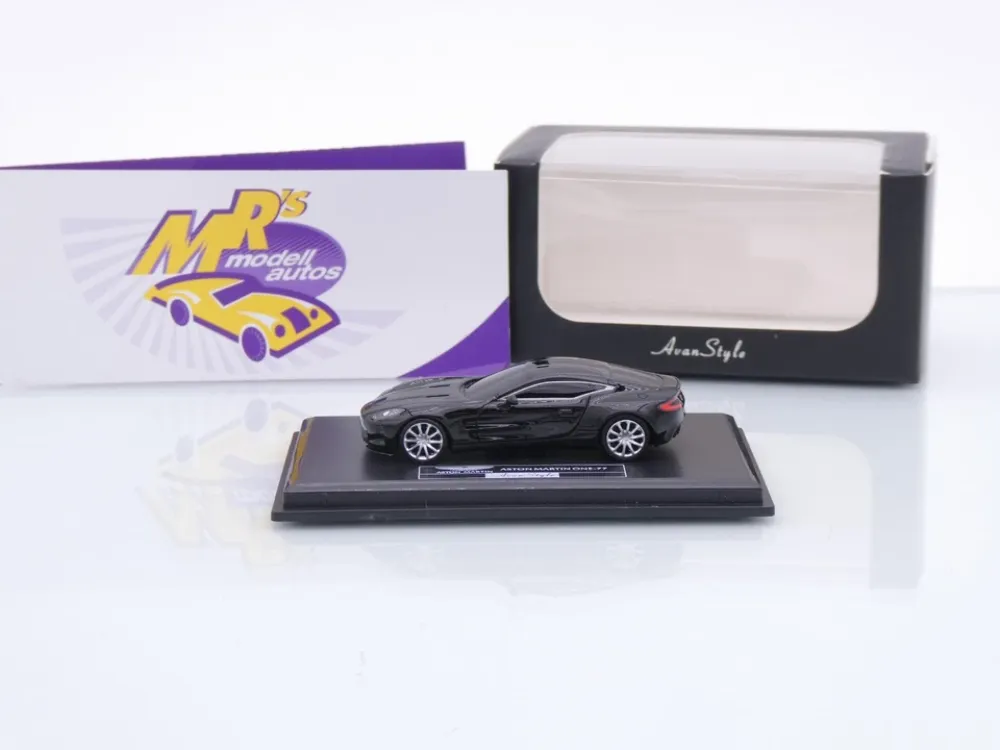 FrontiArt Avan Style HO-8 # Aston Martin One-77 Coupe Baujahr 2012 " schwarzmetallic " 1:87