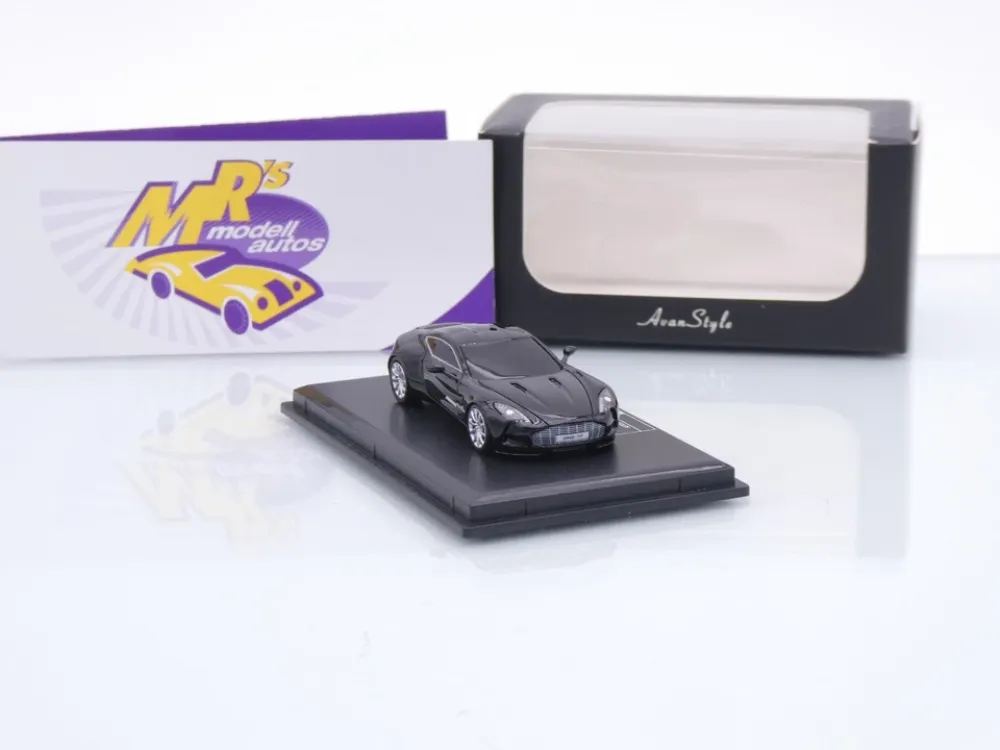 FrontiArt Avan Style HO-8 # Aston Martin One-77 Coupe Baujahr 2012 " schwarzmetallic " 1:87