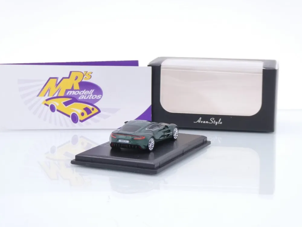FrontiArt Avan Style HO-9 # Aston Martin One-77 Coupe Baujahr 2012 " britishgrün-metallic " 1:87