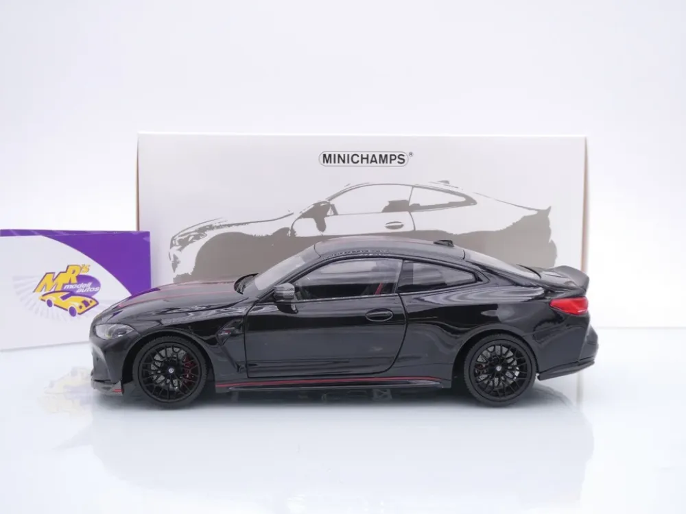 Minichamps 110023021 # BMW M4 CSL Coupe Baujahr 2023 " schwarz-carbon-rot " 1:18