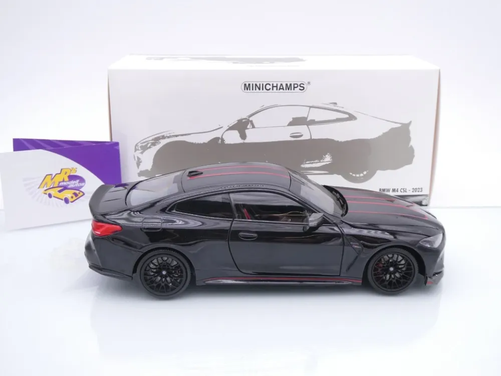 Minichamps 110023021 # BMW M4 CSL Coupe Baujahr 2023 " schwarz-carbon-rot " 1:18