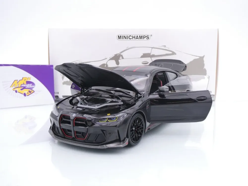 Minichamps 110023021 # BMW M4 CSL Coupe Baujahr 2023 " schwarz-carbon-rot " 1:18