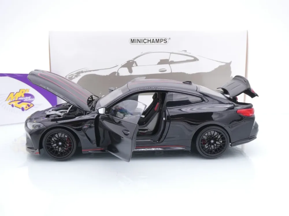 Minichamps 110023021 # BMW M4 CSL Coupe Baujahr 2023 " schwarz-carbon-rot " 1:18