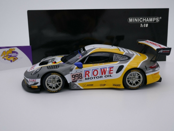 Minichamps 155196088 # Porsche 911 GT3R Nr.998 24h Spa 2019 " ROWE Racing " 1:18