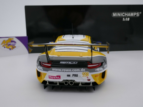 Minichamps 155196088 # Porsche 911 GT3R Nr.998 24h Spa 2019 " ROWE Racing " 1:18