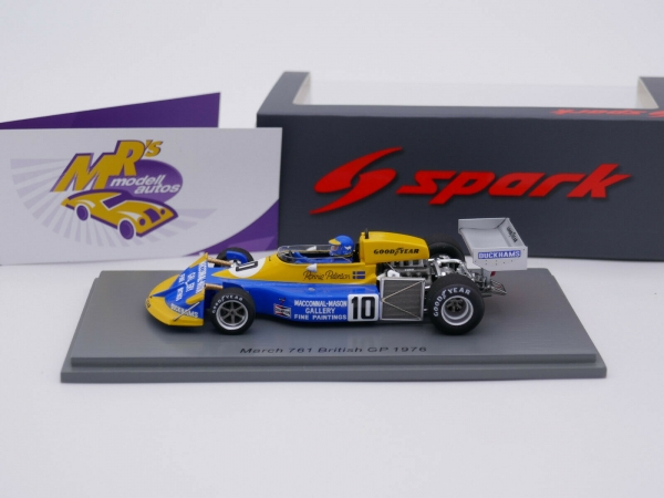 Spark S7270 # March 761 Nr.10 British GP F1 1976 " Ronnie Peterson " 1:43