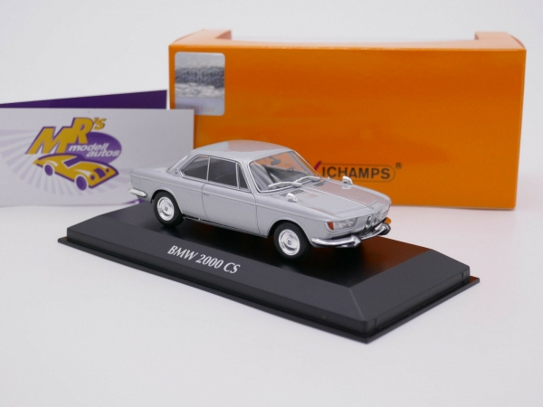 Maxichamps 940025081 # BMW 2000 CS Baujahr 1967 " silbermetallic " 1:43