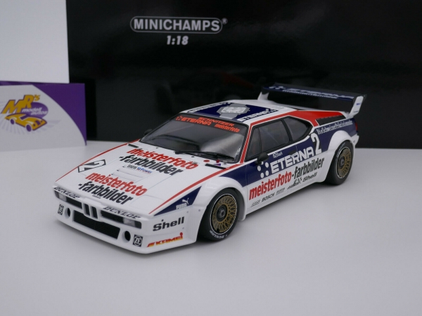 Minichamps 155822902 # BMW M1 Team Schnitzer Zolder 1982 " H.-J Stuck " 1:18