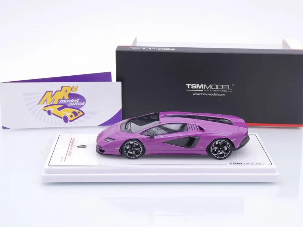 TSM Models 430854 # Lamborghini Countach LPI800-4 Baujahr 2023 " Viola 30th " 1:43