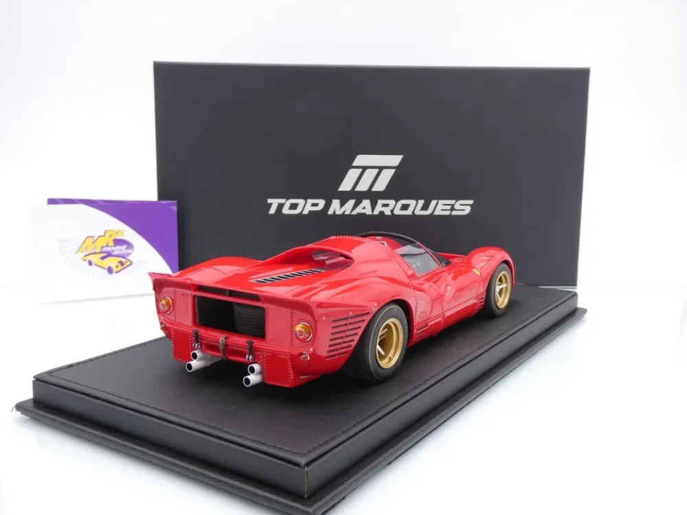 Top Marques TOP146D # Ferrari 330 P4 Spider Press Version 1967 " Rosso 7 Ferrarirot " 1:18