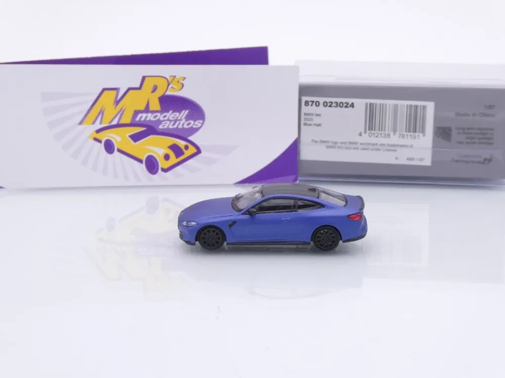 Minichamps 870023024 # BMW M4 G82 Limousine Baujahr 2020 " mattblaumetallic " 1:87