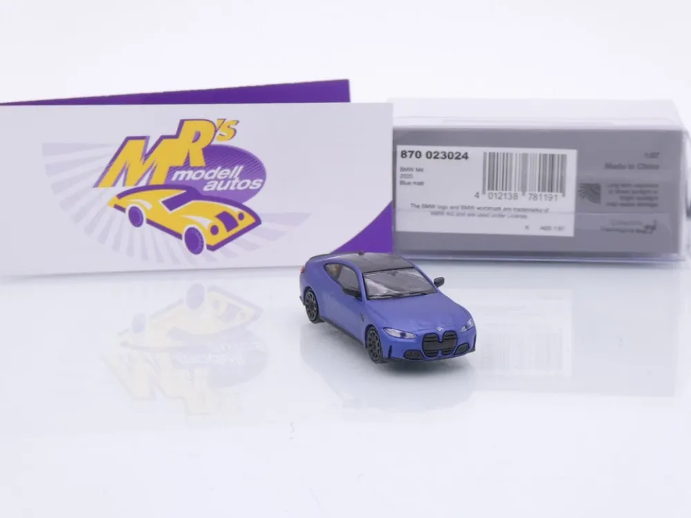 Minichamps 870023024 # BMW M4 G82 Limousine Baujahr 2020 " mattblaumetallic " 1:87