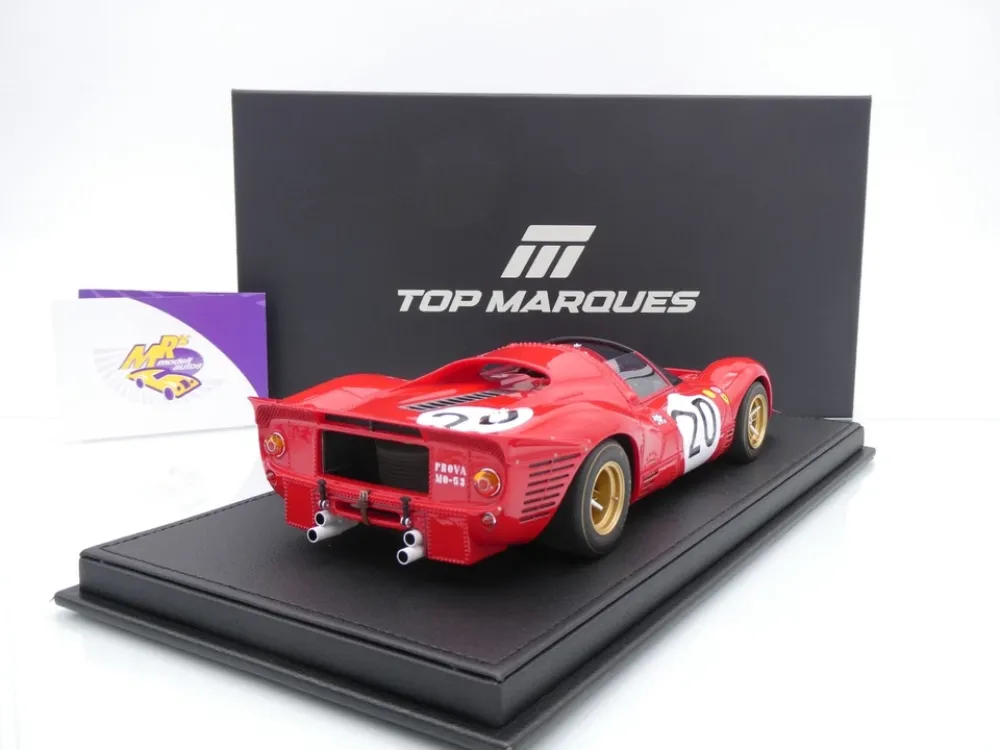 Top Marques TOP146C # Ferrari 330 P4 Spider #20 24h Le Mans 1967 " Nino Vaccarella - Chris Amon " 1:18