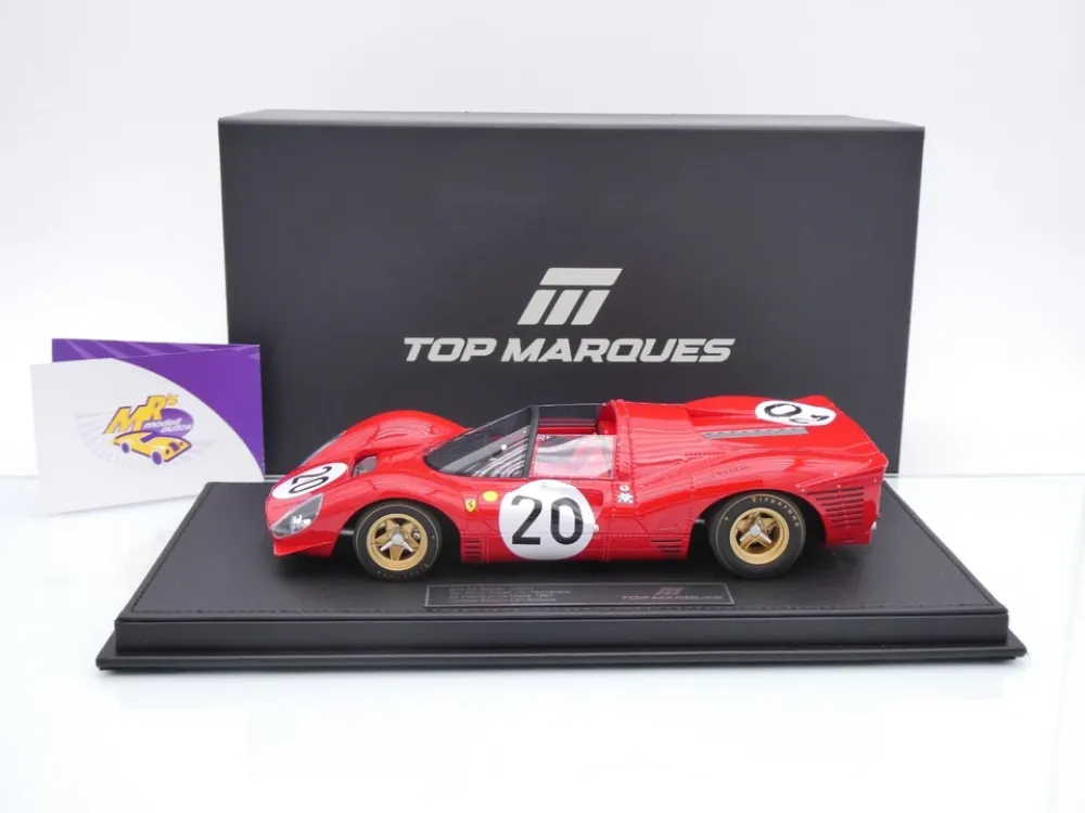 Top Marques TOP146C # Ferrari 330 P4 Spider #20 24h Le Mans 1967 " Nino Vaccarella - Chris Amon " 1:18